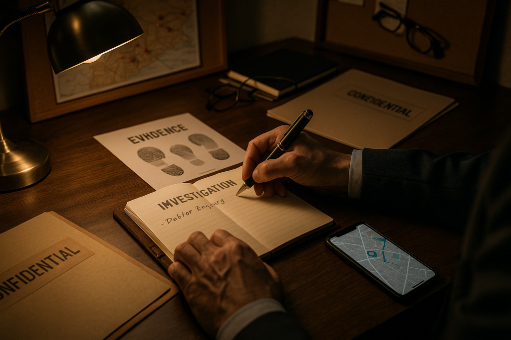 Un document portant la mention « Business Reputation » est tenu dans les mains d’un recruteur, devant un clavier d’ordinateur Un document portant la mention « Business Reputation » est tenu dans les mains d’un recruteur, devant un clavier d’ordinateur